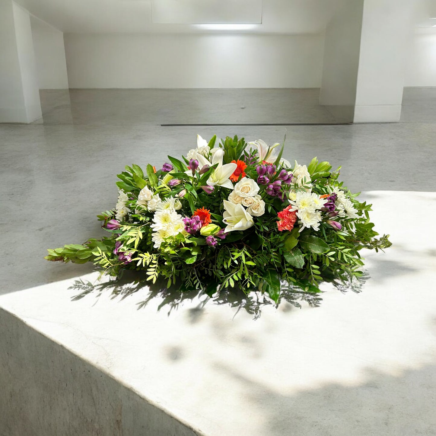 Small Cushion with Assorted Flowers