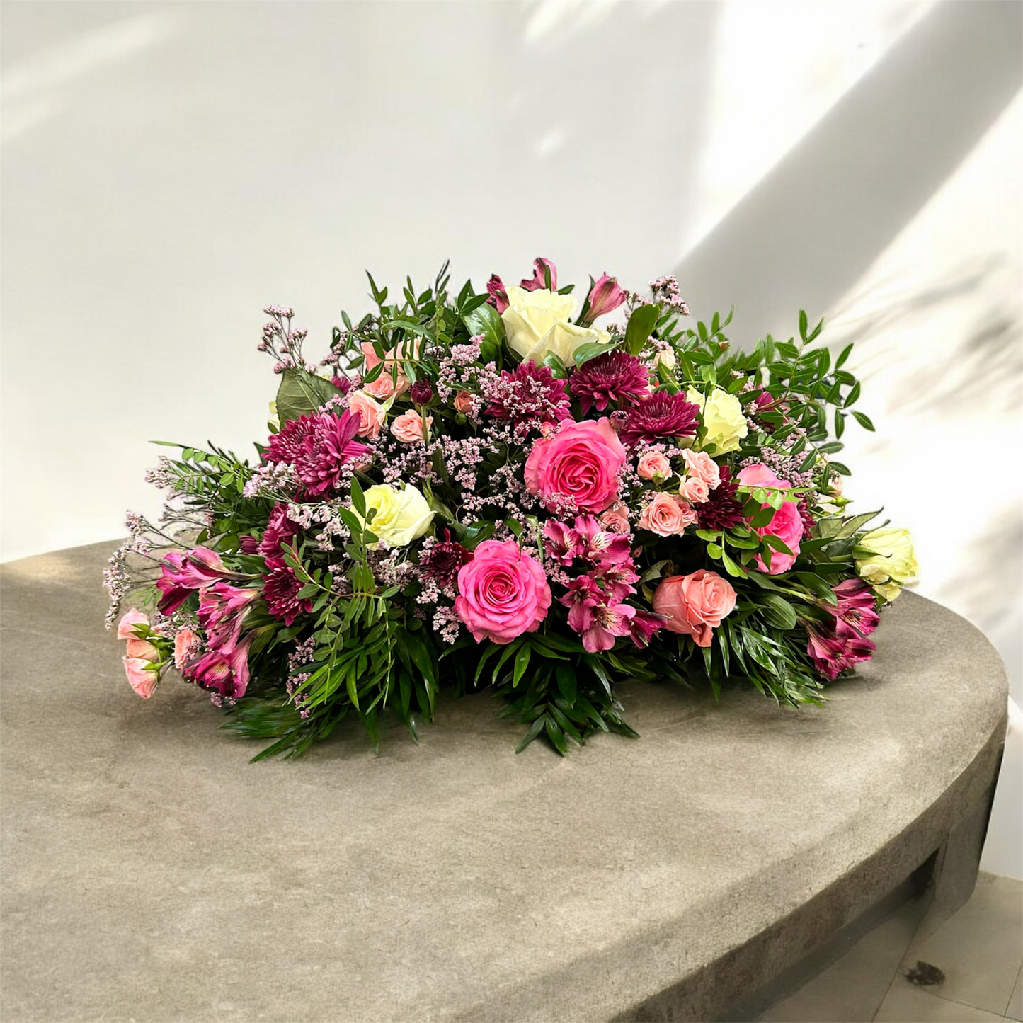 Small Cushion with Assorted Flowers