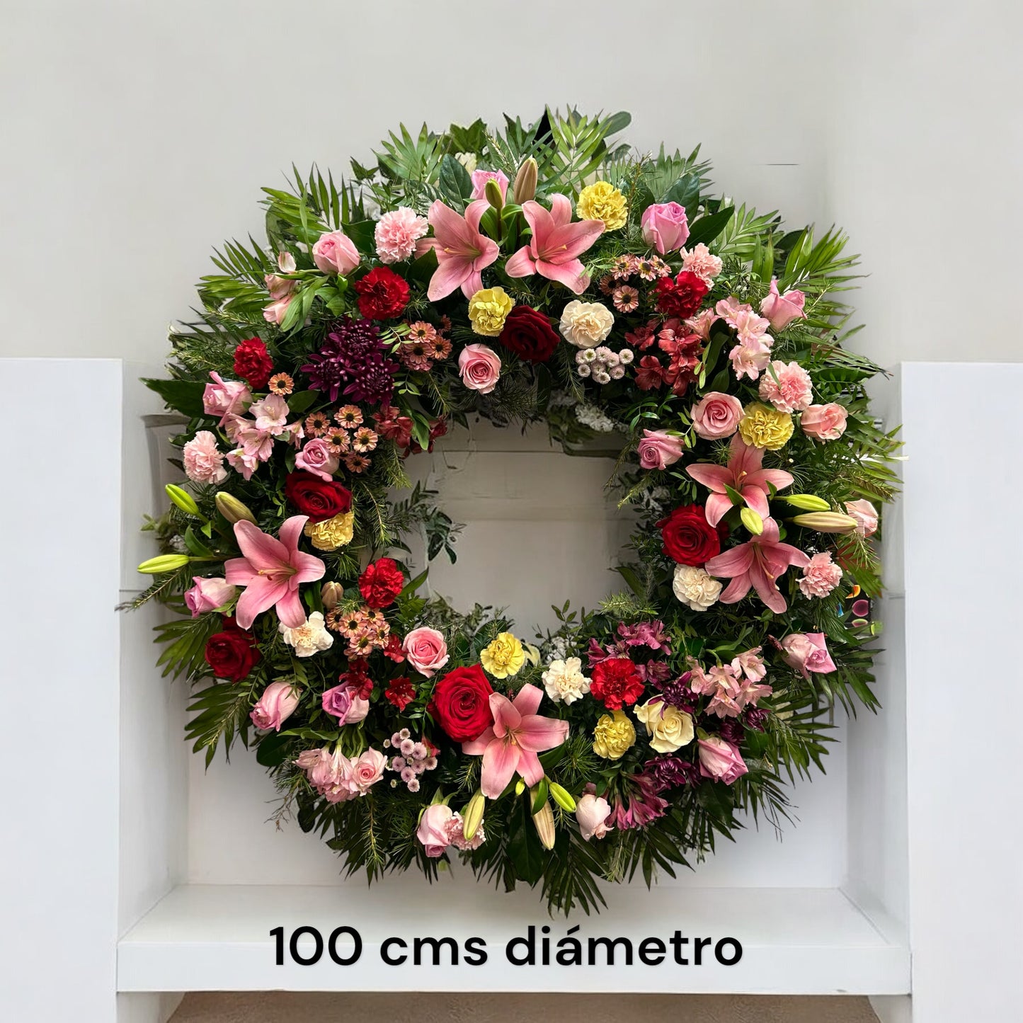 Large Round Funeral Wreath
