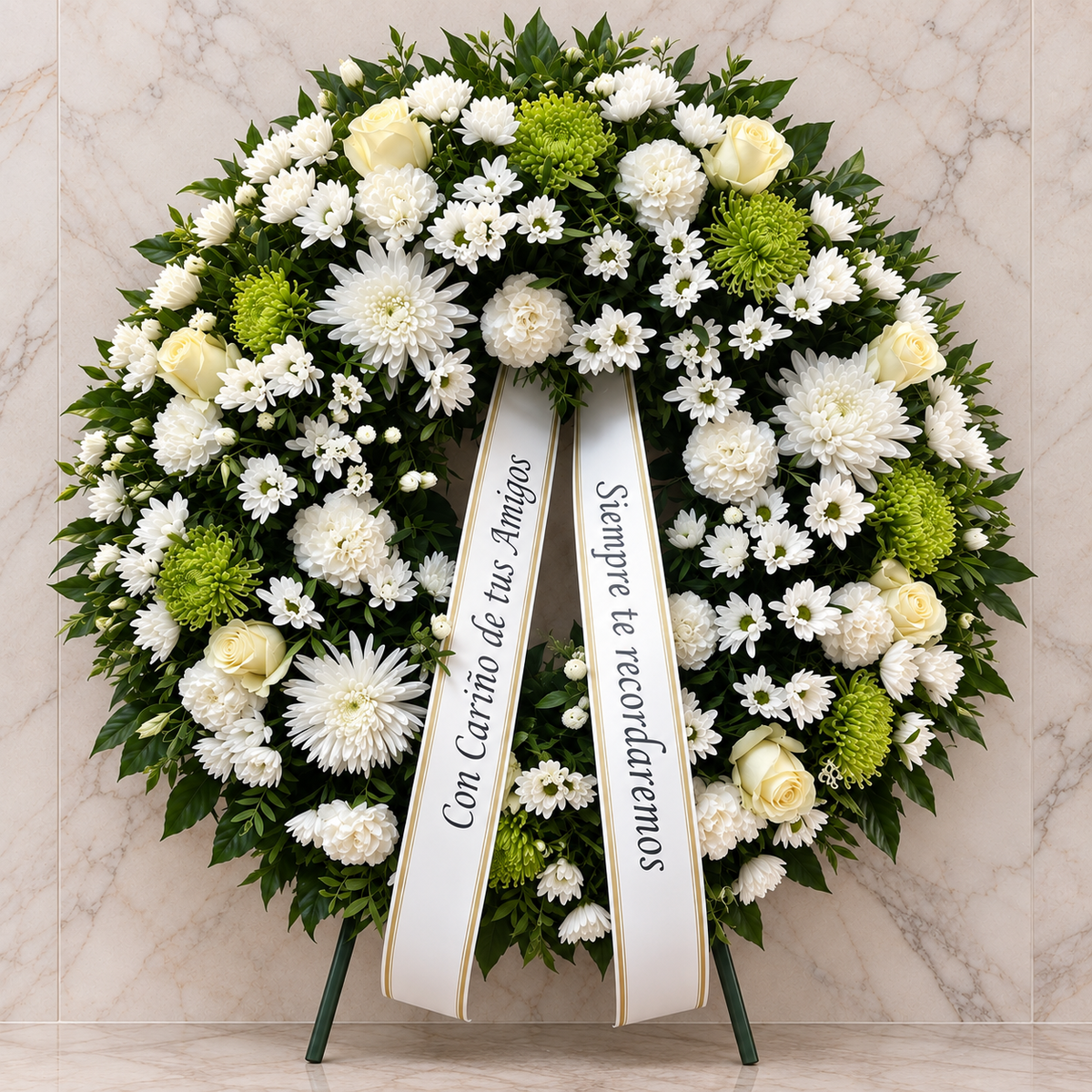 Corona Funeraria Redonda Clásica