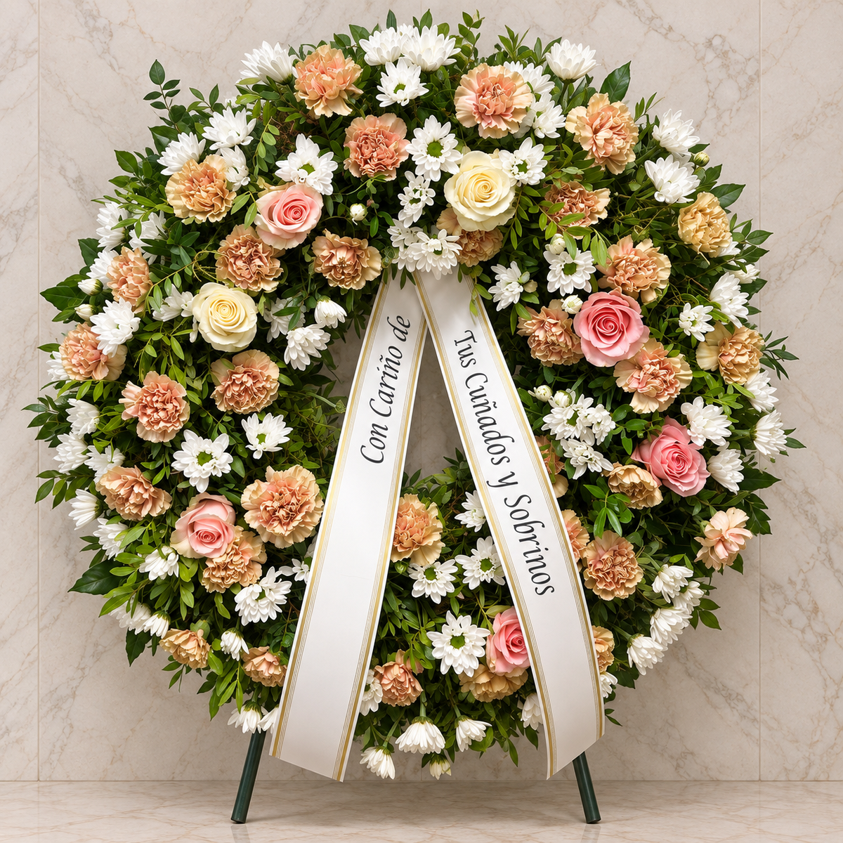 Corona Funeraria Redonda Clásica