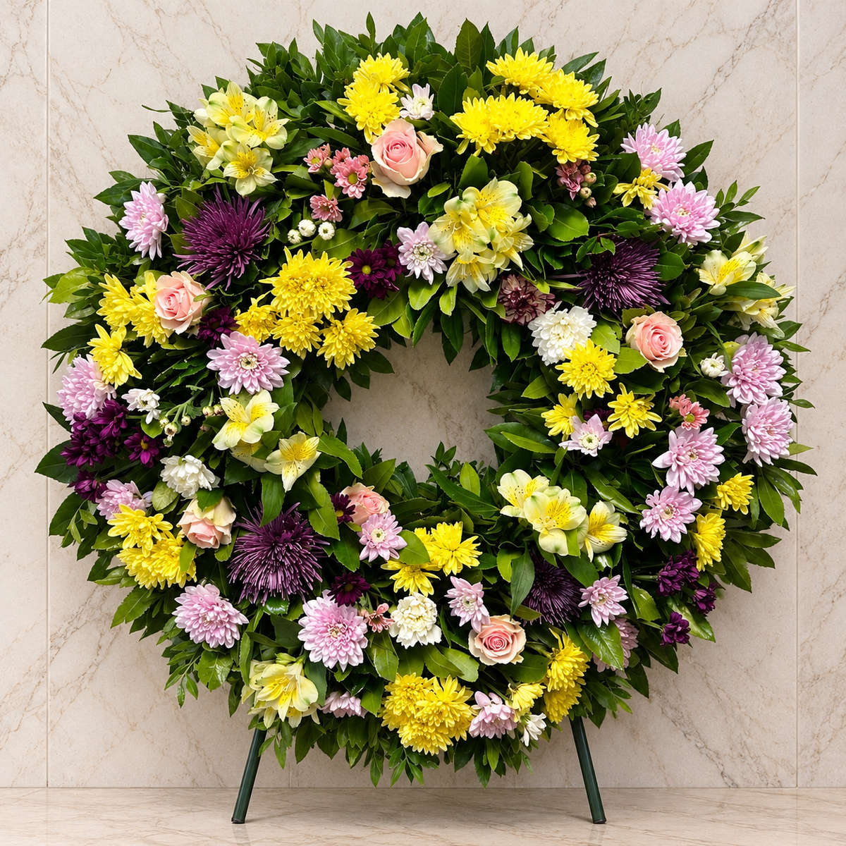 Corona Funeraria Redonda Clásica