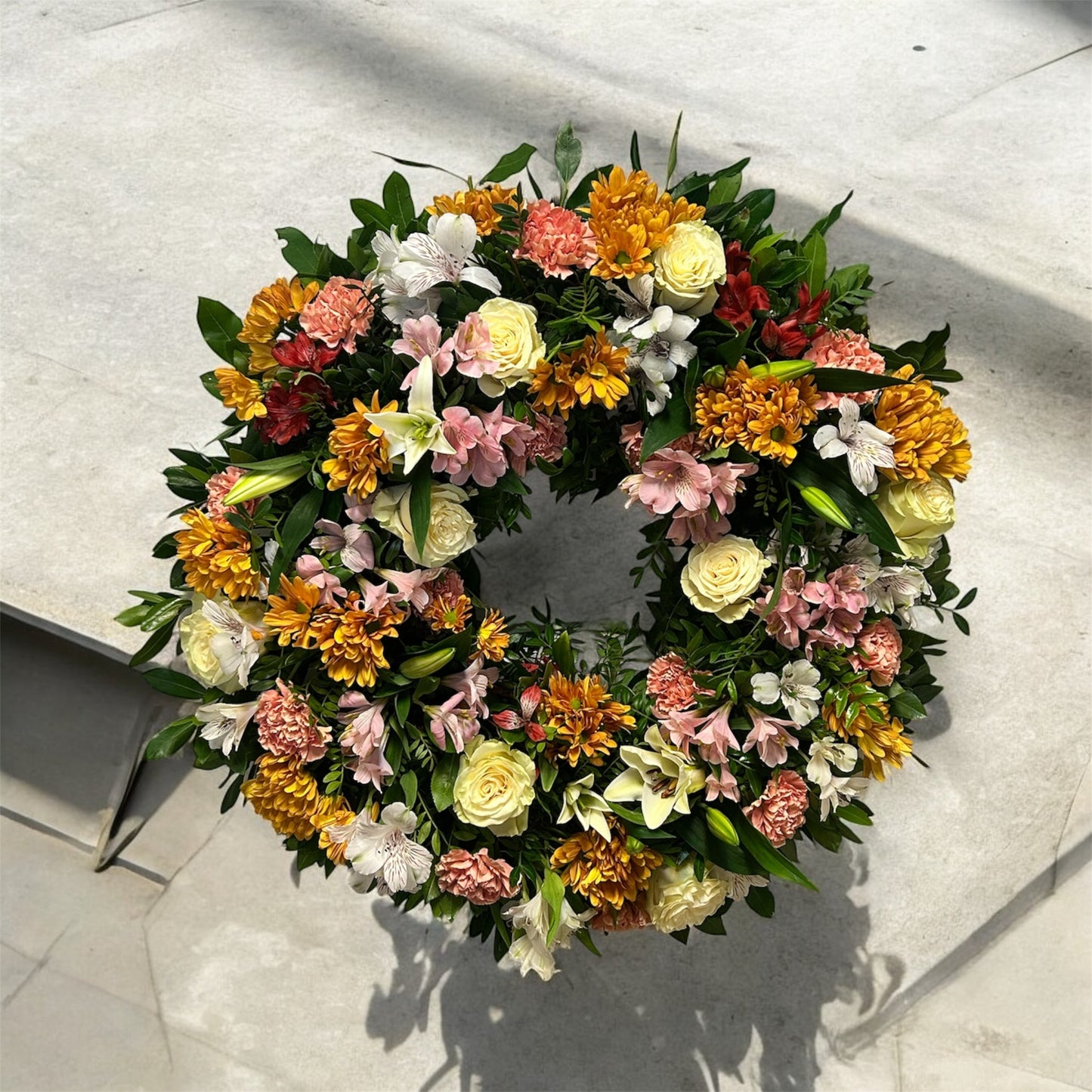 Small Round Funeral Wreath
