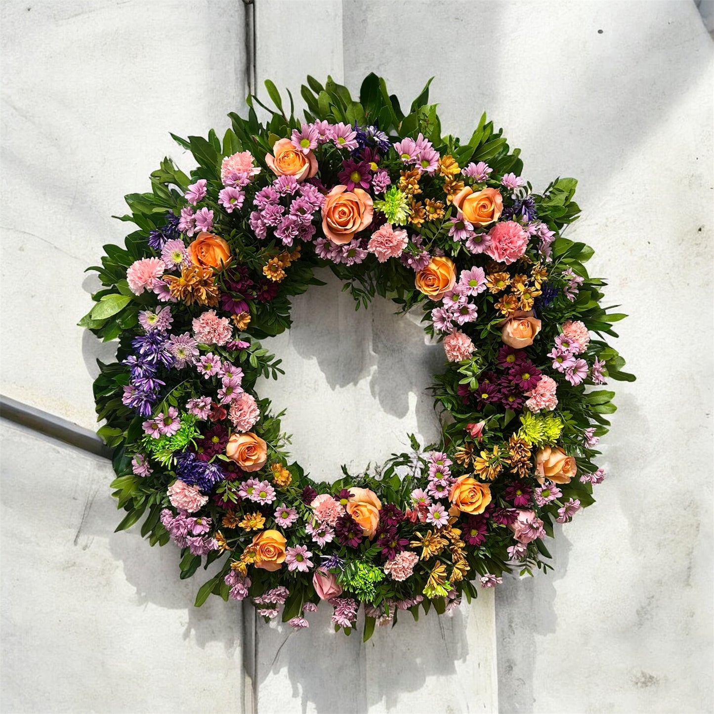 Corona Funeraria Redonda Extra Grande