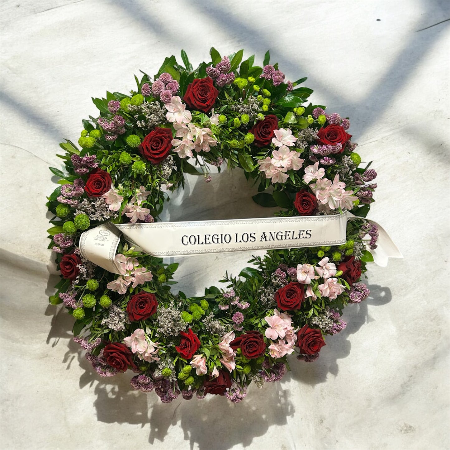 Corona Funeraria Redonda Extra Grande