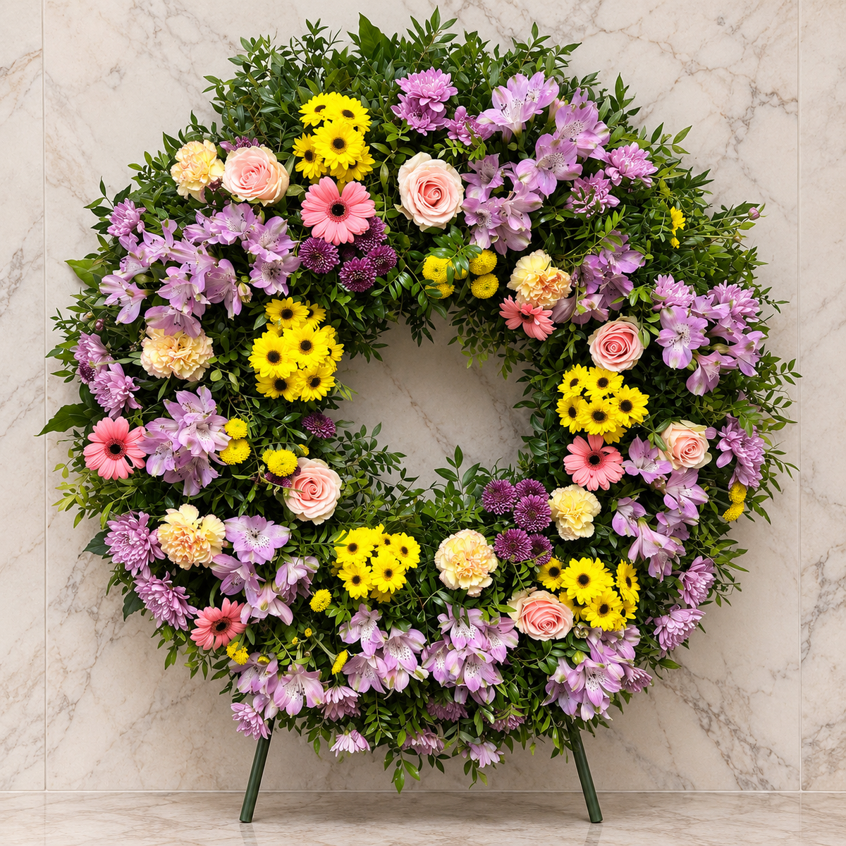 Corona Funeraria Redonda Clásica