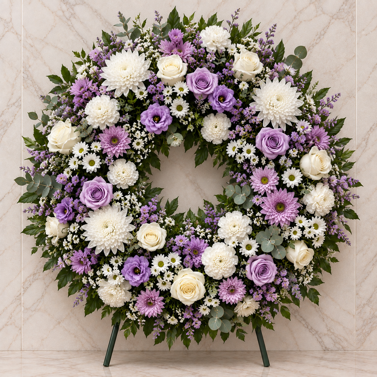 Corona Funeraria Redonda Clásica