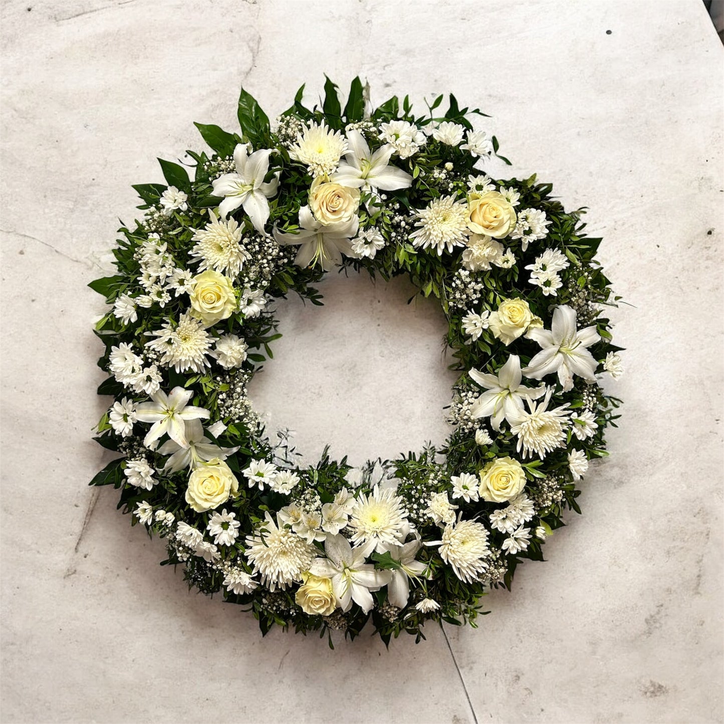Corona Funeraria Redonda Grande