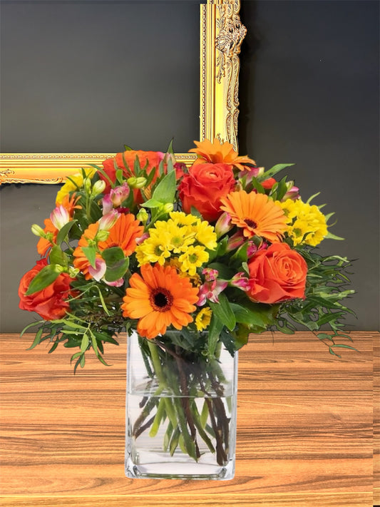 Naranja con Rosas San Valentín