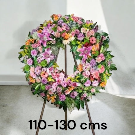 Corona Funeraria Redonda Extra Grande