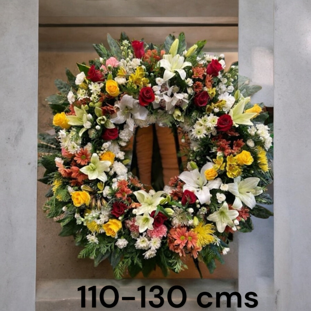 Corona Funeraria Redonda Extra Grande