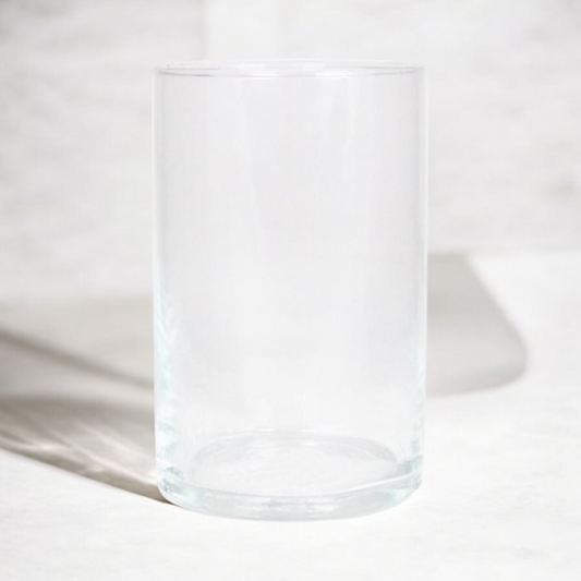 Cylindrical Glass Vase