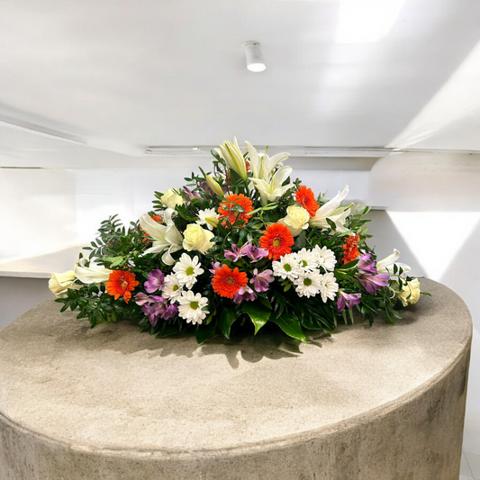 Small Cushion with Assorted Flowers 