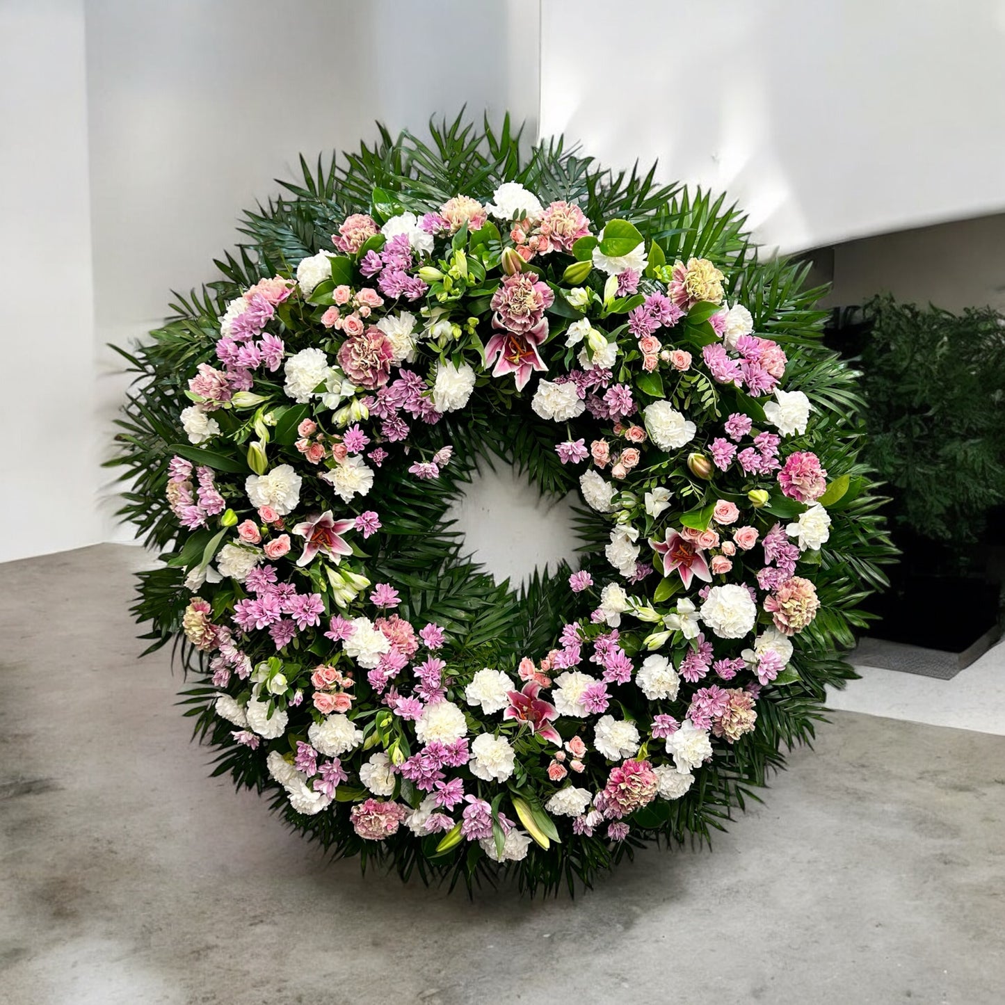 Corona Funeraria Redonda Extra Grande