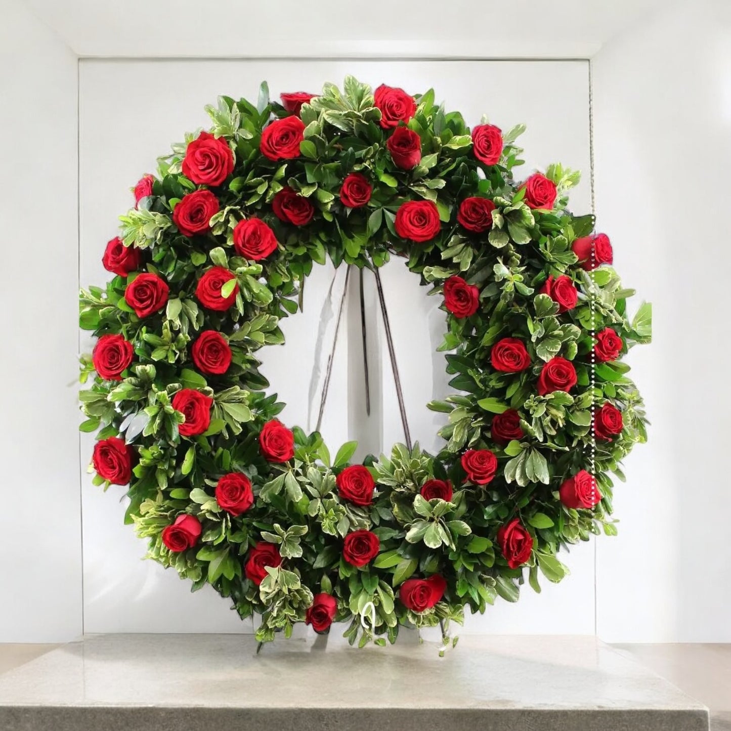 Funeral Wreath of Roses