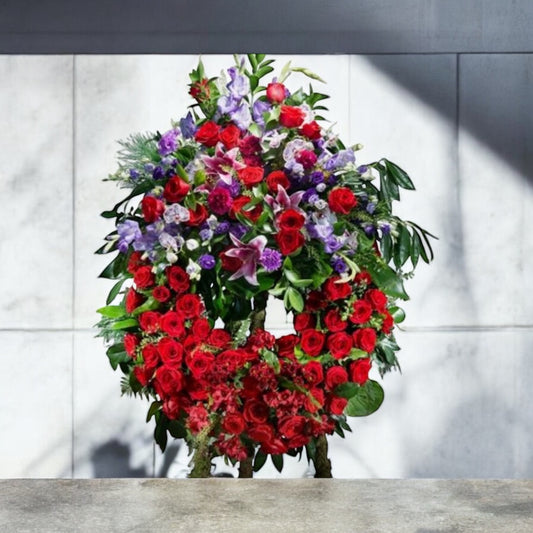 Extra Large Oval Funeral Wreath