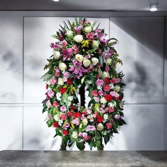 Large Oval Funeral Wreath